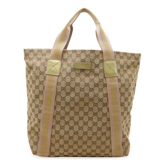 Gucci GG Canvas Sherry Line Tote Bag - Picture 1 of 7
